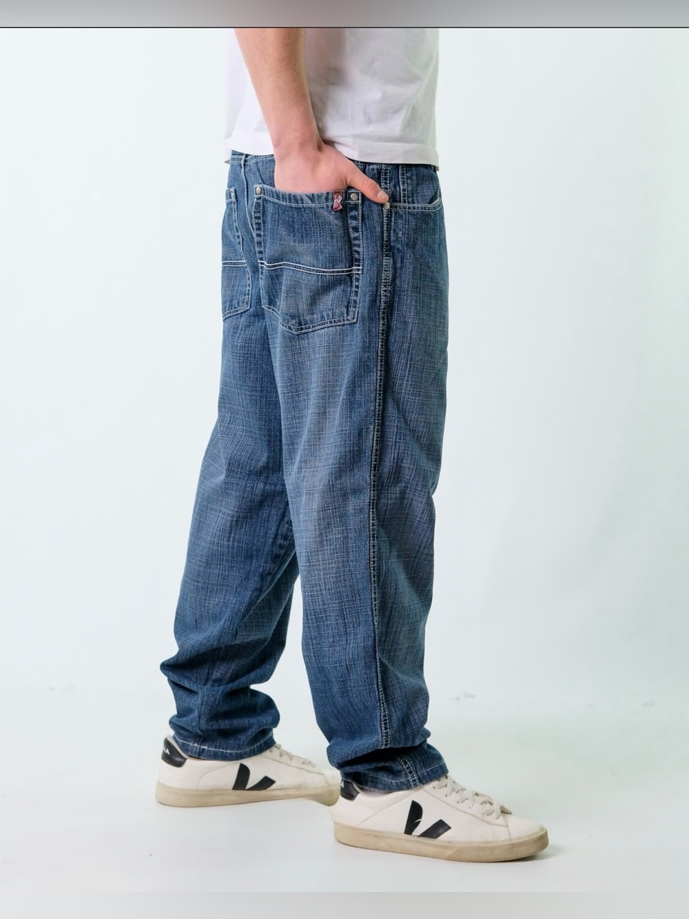 Southpole Y2K Wide-Leg Baggie Denim Vintage Jeans  Hip-Hop